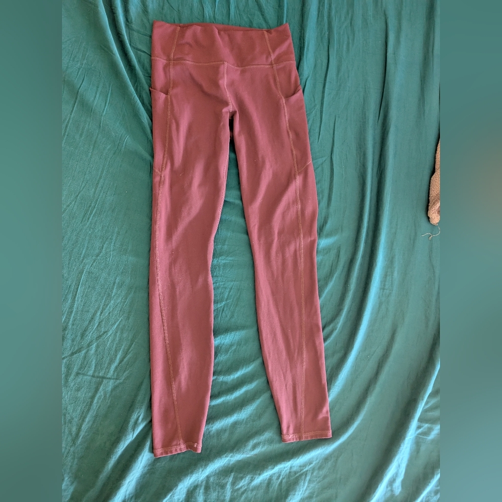 Fabletics Burgundy Pureluxe Leggings M